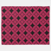 Couverture Polaire Shippo rouge et noir (Devant (Horizontal))