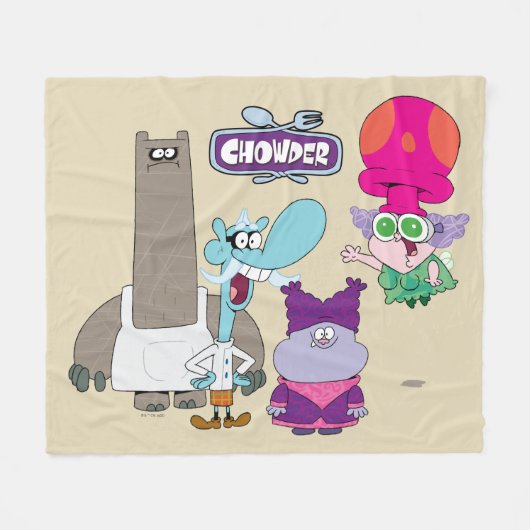 Couverture Polaire Shnitzel, Mung, Chowder et Truffes (Devant (Horizontal))