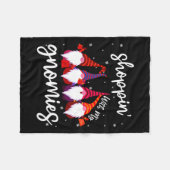 Couverture Polaire Shopping Avec Mes Gnomies Mignonnes Xmas Gnomes Lo (Devant (Horizontal))