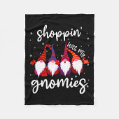 Couverture Polaire Shopping Avec Mes Gnomies Mignonnes Xmas Gnomes Lo (Devant)