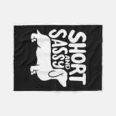 Couverture Polaire Short And Sy Funny Daschund Dog Lover Quote (Devant (Horizontal))