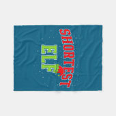 Couverture Polaire Shortest Elf Christmas Family Matching Group Xmas (Devant (Horizontal))