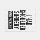 Couverture Polaire Shoulder Surgery Recovery Quote Funny Get Well Soo (Devant (Horizontal))