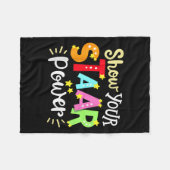 Couverture Polaire Show Your Staar Wer State Testing Day Exam Student (Devant (Horizontal))