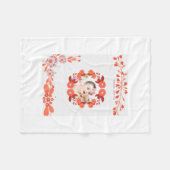 Couverture Polaire Showering_ [Nom de maman-to-be] avec amour! (Devant (Horizontal))