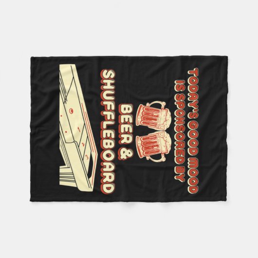 Couverture Polaire Shuffleboard Player Beer  (Devant (Horizontal))