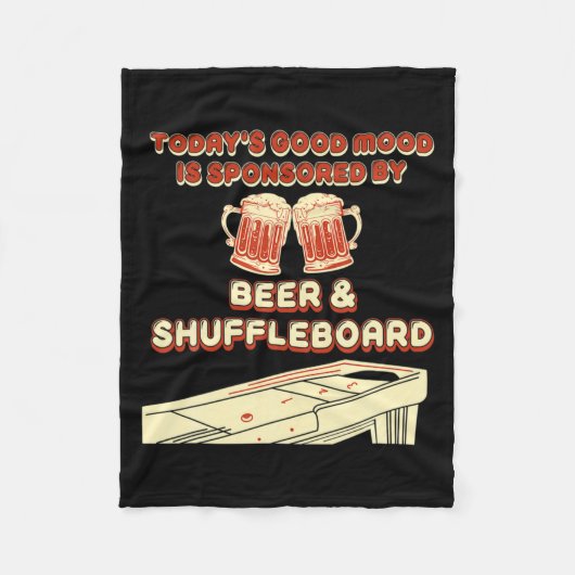 Couverture Polaire Shuffleboard Player Beer  (Devant)