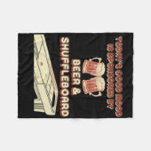 Couverture Polaire Shuffleboard Player Beer T Shirt (Devant (Horizontal))