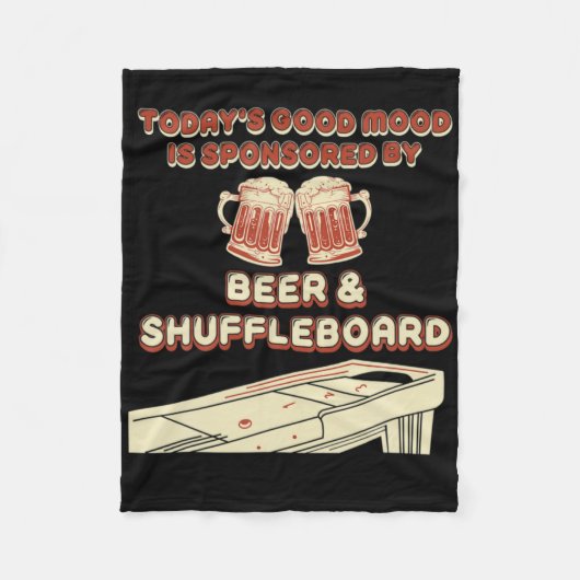 Couverture Polaire Shuffleboard Player Beer T Shirt (Devant)