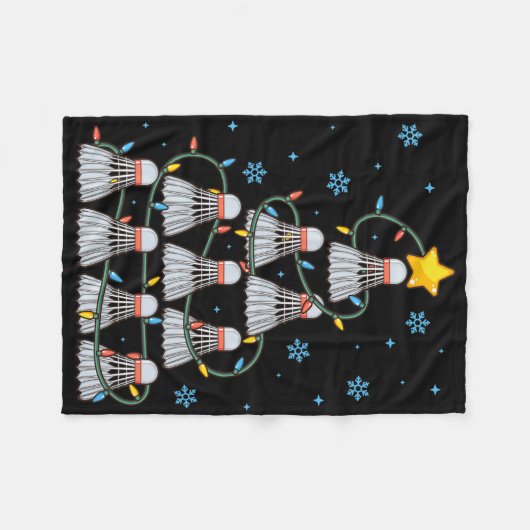 Couverture Polaire Shuttle Graphic Badminton Joueur Chemise Don Chris (Devant (Horizontal))