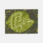 Couverture Polaire Si la vie vous donne les citrons font une limonade (Devant (Horizontal))