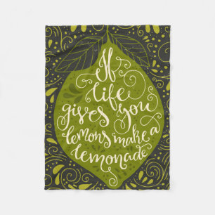 Couverture Polaire Si la vie vous donne les citrons font une limonade