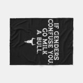 Couverture Polaire Si Les Hommes Vous Confument Vous Allez Lait Un Bu (Devant (Horizontal))