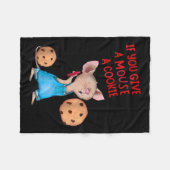 Couverture Polaire Si Vous Donnez Une Souris Un Cookie (Devant (Horizontal))