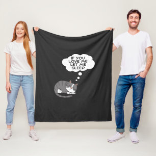 Couverture Polaire Si Vous M'Aimez, Laissez-Moi Dormir