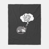 Couverture Polaire Si Vous M'Aimez, Laissez-Moi Dormir (Devant)