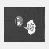 Couverture Polaire Si Vous M'Aimez, Laissez-Moi Dormir (Devant (Horizontal))