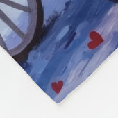 Couverture Polaire Siberian Husky Dog Valentine's Day (Coin)