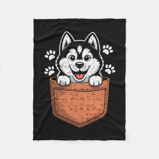 Couverture Polaire Siberian Husky In Your Front Cket (Devant)