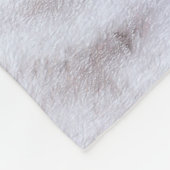 Couverture Polaire Sibérie Husky (argent et blanc) Peinture Chien Art (Coin)