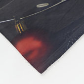 Couverture Polaire Sibérie Husky Chien Festif de Noël (Coin)