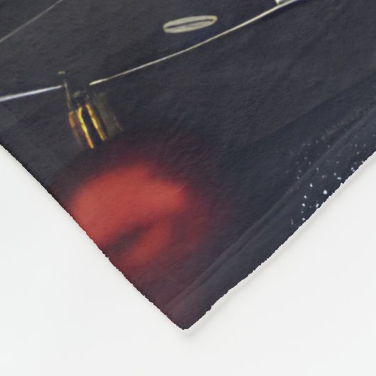 Couverture Polaire Sibérie Husky Chien Festif de Noël (Coin)