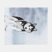 Couverture Polaire Sibérien Husky (Devant (Horizontal))