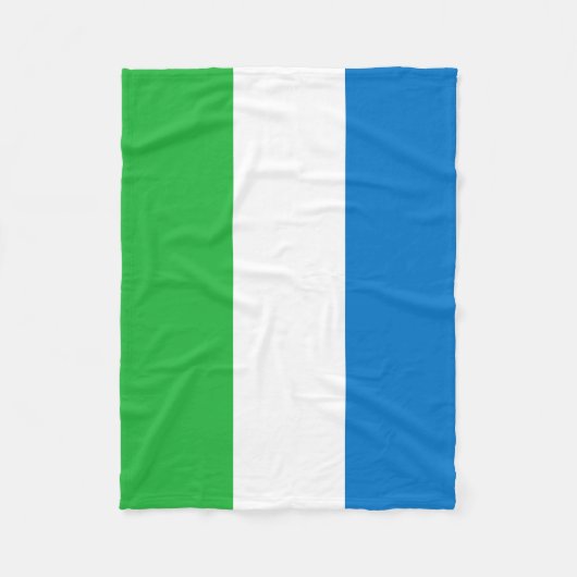 Couverture Polaire Sierra Leone Flag (Devant)