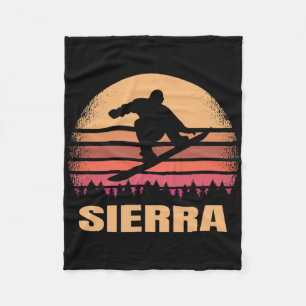 Couverture Polaire Sierra Nevada Snowboard extérieur Vintage 80s Ret
