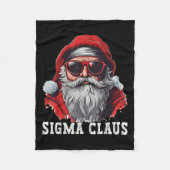 Couverture Polaire Sigma Claus Santa Funny Christmas Rizz Meme Xmas _ (Devant)