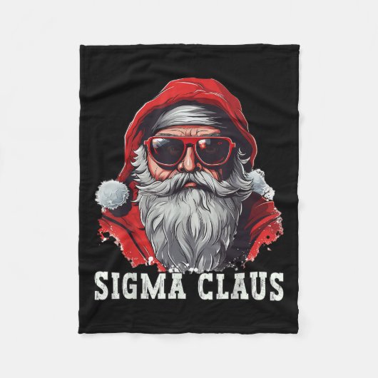 Couverture Polaire Sigma Claus Santa Funny Christmas Rizz Meme Xmas _ (Devant)