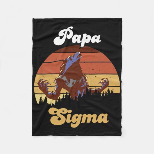 Couverture Polaire Sigma Papa Wolf Match Tribe Wolves Camping Pack Fa (Devant)