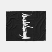 Couverture Polaire Signature du président Trump Inauguration 2025 47e (Devant (Horizontal))