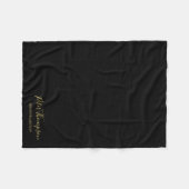 Couverture Polaire Signature élégante du script d'entreprise (Devant (Horizontal))