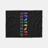 Couverture Polaire Signaux Lgbt de langage Asl (Devant (Horizontal))