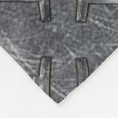 Couverture Polaire SIGNE Zodiaque Gemini Grunge Argent Distressé (Coin)