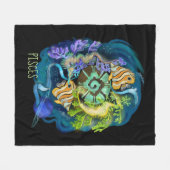 Couverture Polaire SIGNE Zodiaque Pisces (Devant (Horizontal))