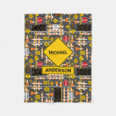 Couverture Polaire Signes de construction routière (Devant)