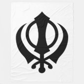 Couverture Polaire Sikh Khanda (Devant)