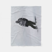 Couverture Polaire Silence d'hiver - Snowboardeur (Devant)