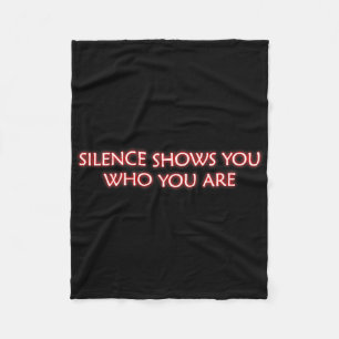 Couverture Polaire Silence Montre Qui Vous Êtes Méditation Pleine Con