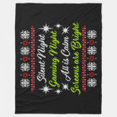 Couverture Polaire Silent Night Gaming Night All Calm Screens Bright (Devant)