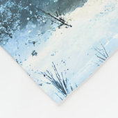 Couverture Polaire Silent Night Glow Bright Christmas Forest Tree (Coin)