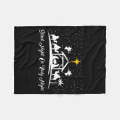 Couverture Polaire Silent Night Holy Night Nativity Scene Christian C (Devant (Horizontal))