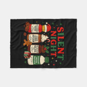 Couverture Polaire Silent Night Profol Icu Nurse Funny Christmas Medi (Devant (Horizontal))
