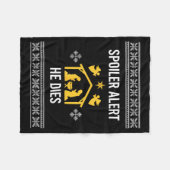 Couverture Polaire Siler Alert He Dies Funny Nativity Christmas  (Devant (Horizontal))