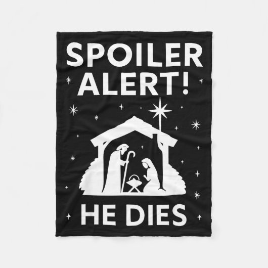 Couverture Polaire Siler Christmas Nativity Scene Funny Christian Slo (Devant)