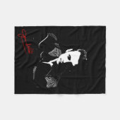 Couverture Polaire Silhouette avec autographe (Devant (Horizontal))