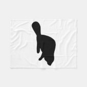 Couverture Polaire Silhouette beaver (Devant (Horizontal))