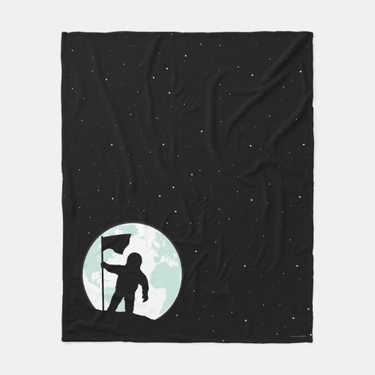 Couverture Polaire Silhouette d'astronaute (Devant)